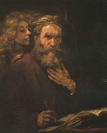 Rembrandt Peale Evangelist Mathaus und der Engel China oil painting art